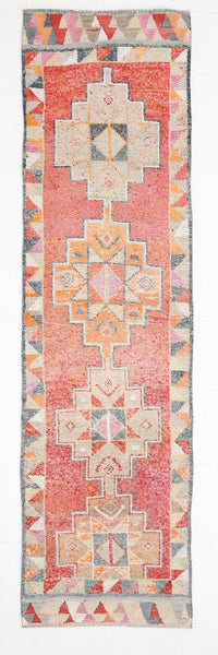 Vintage Herki Runner Rug 2'11" x 10'8" ft