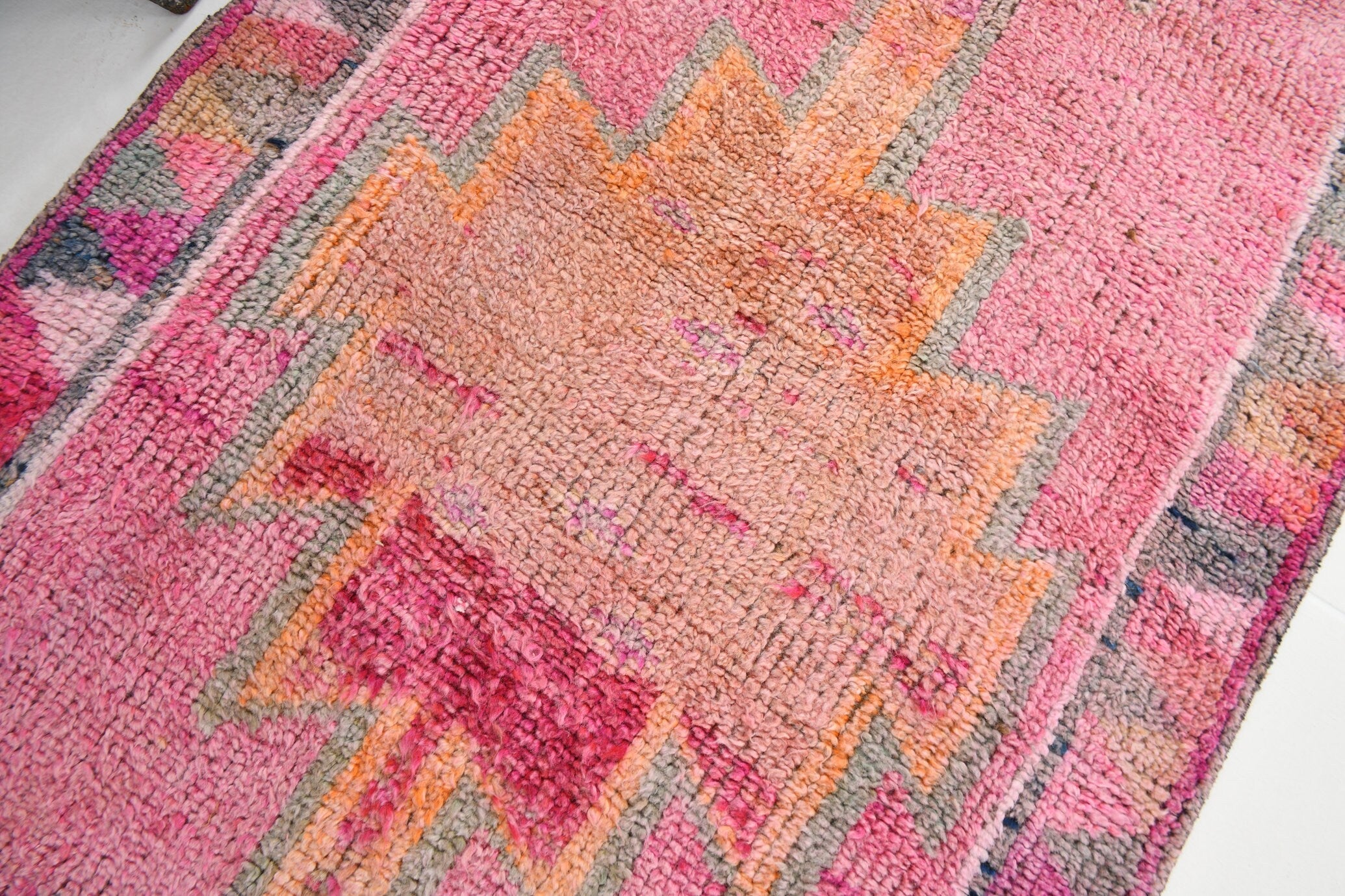 Vintage Herki Runner Rug 2'11" x 10'8" ft