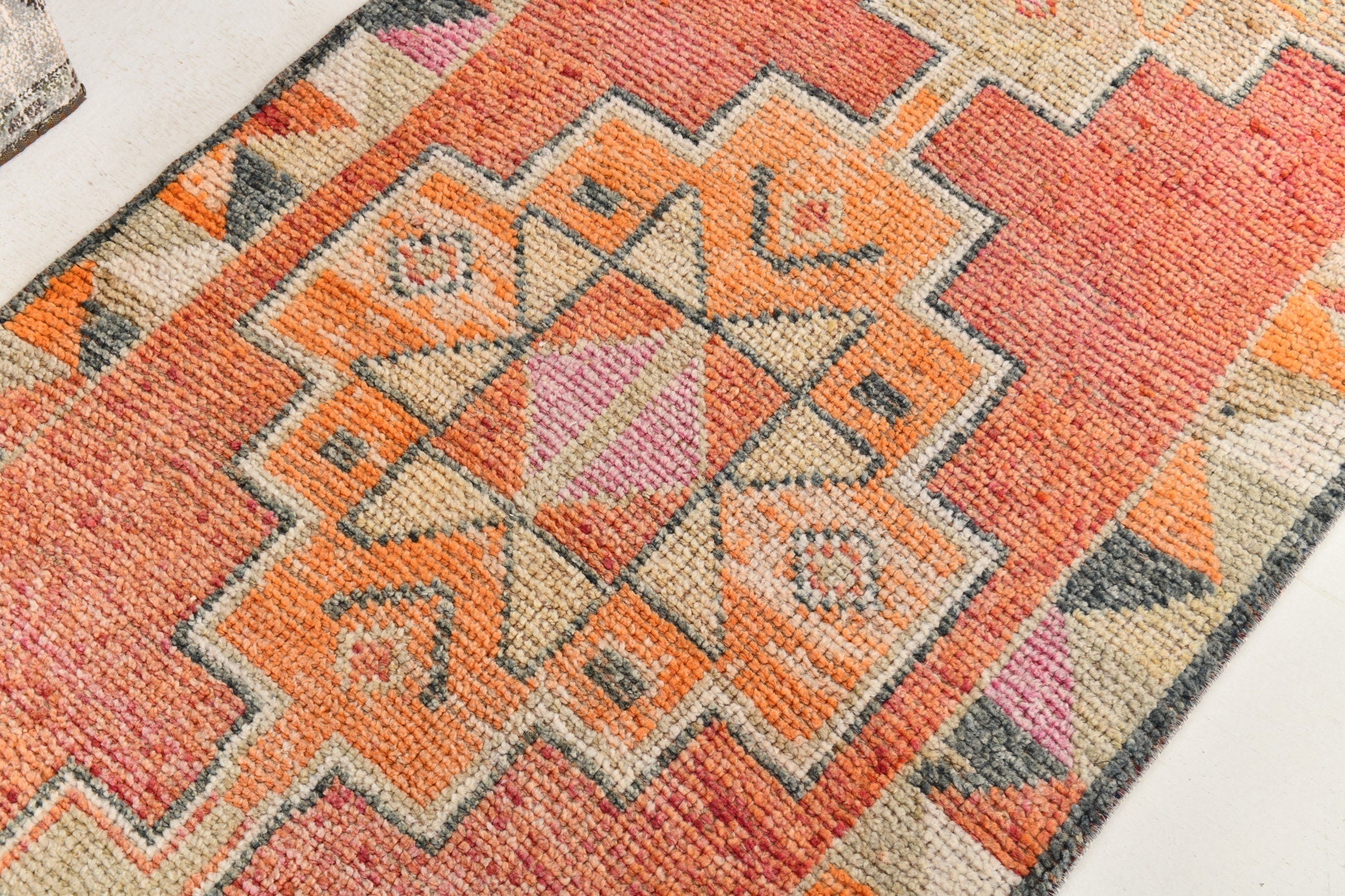 Vintage Herki Runner Rug 2'11" x 10'8" ft