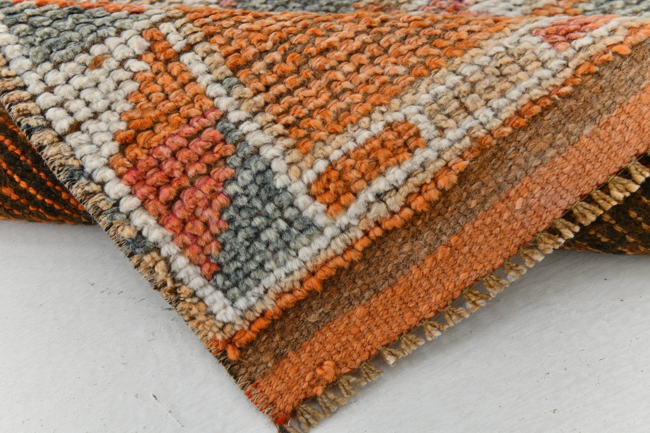 Vintage Herki Runner Rug 2'11" x 10'8" ft