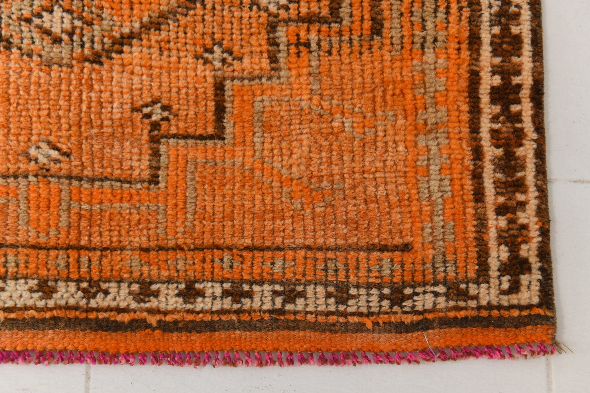 Vintage Herki Runner Rug 2'11" x 12'10" ft