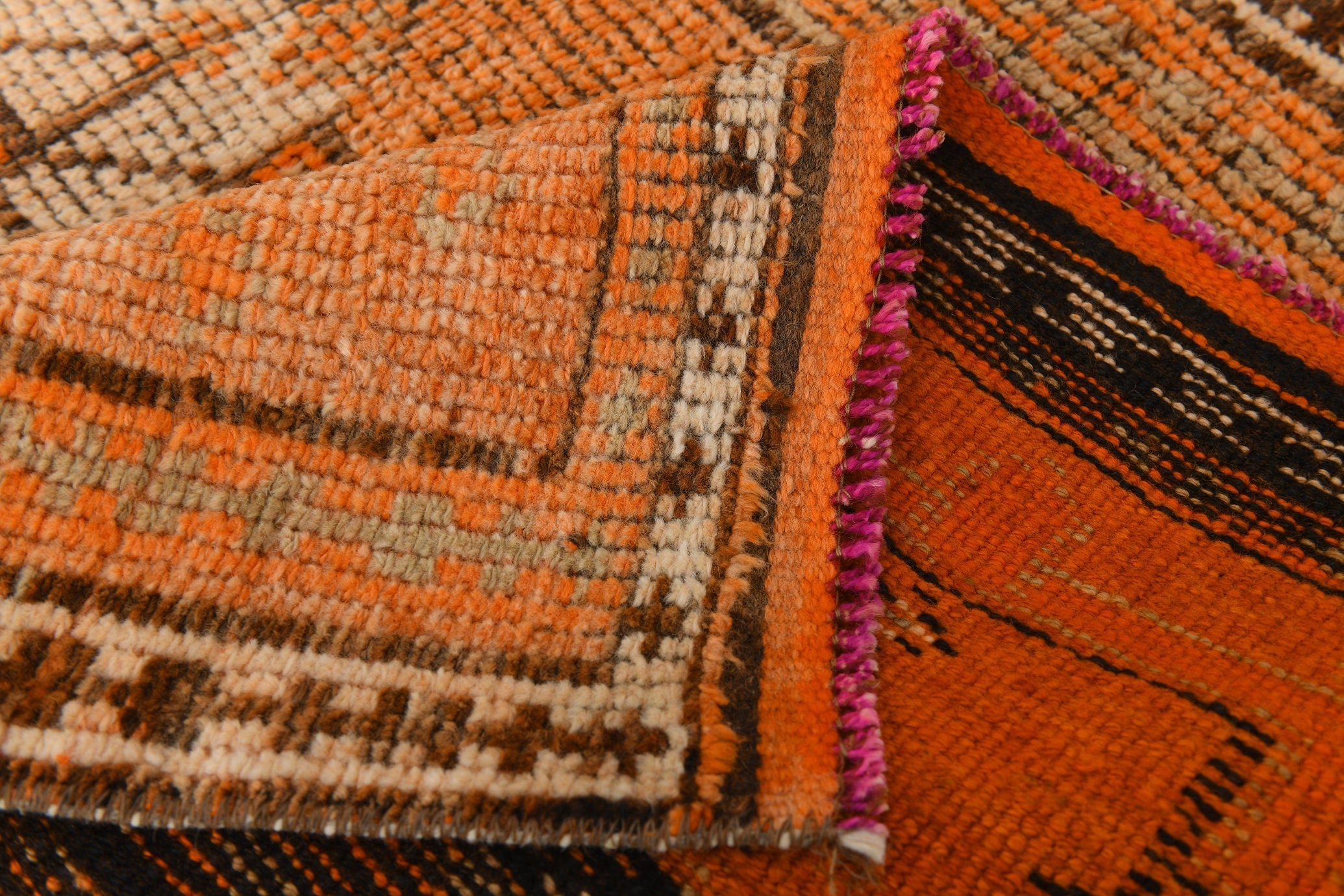 Vintage Herki Runner Rug 2'11" x 12'10" ft