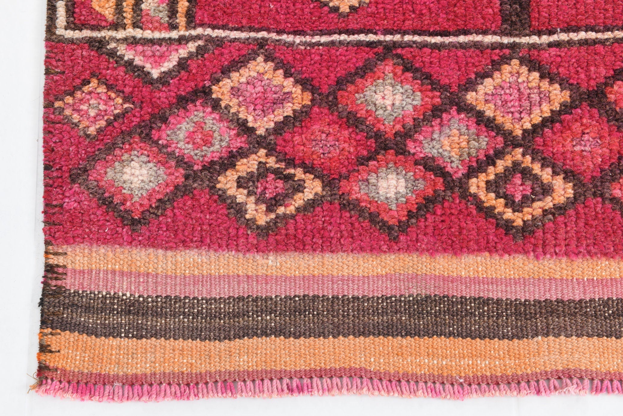Vintage Herki Runner Rug 2'11" x 12'3" ft