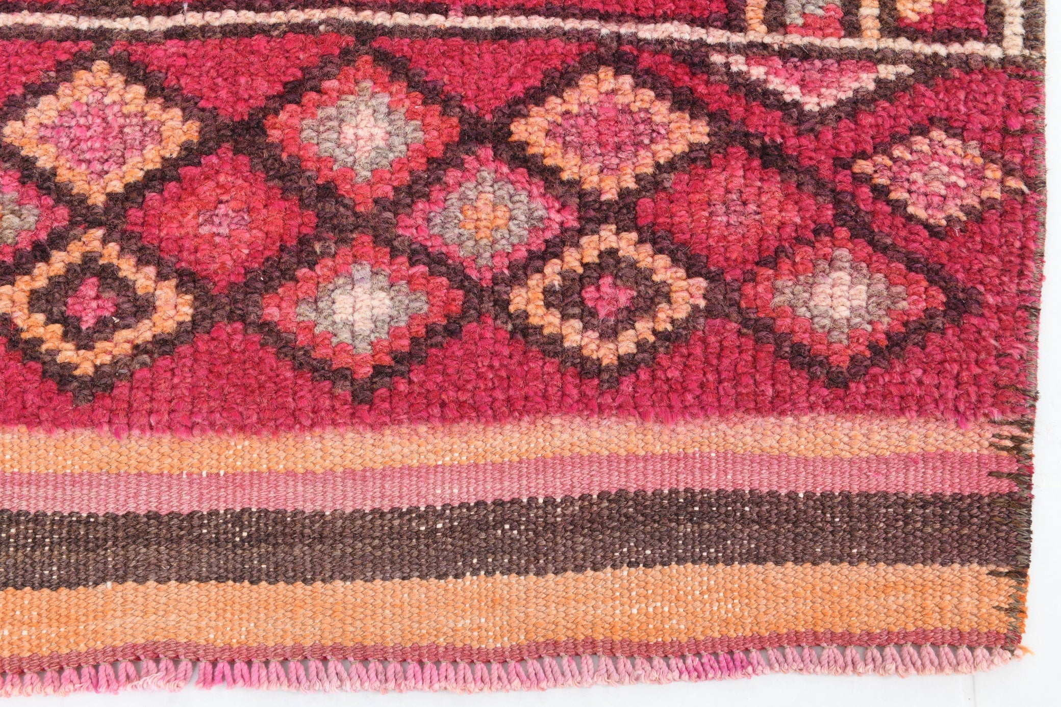 Vintage Herki Runner Rug 2'11" x 12'3" ft