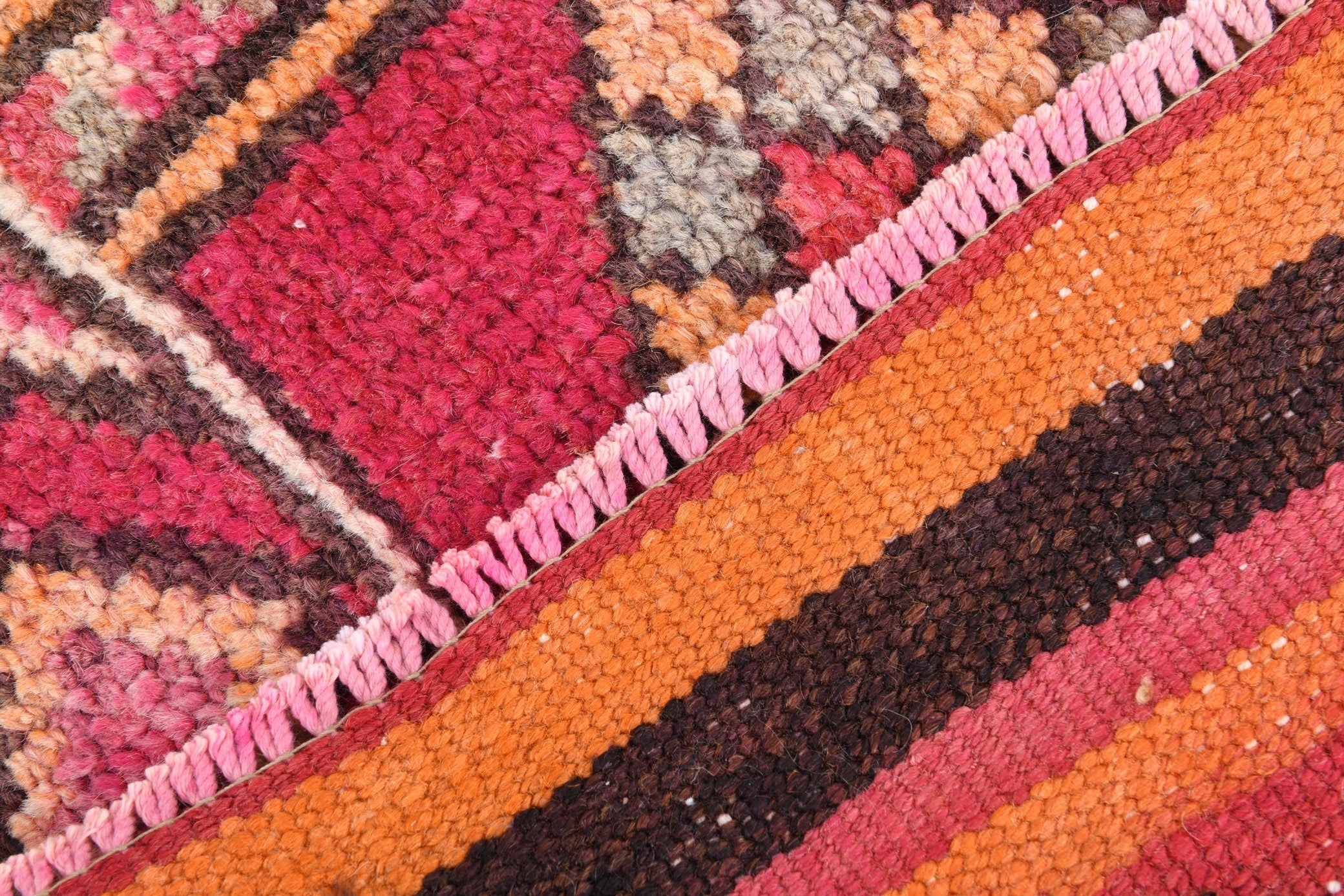 Vintage Herki Runner Rug 2'11" x 12'3" ft