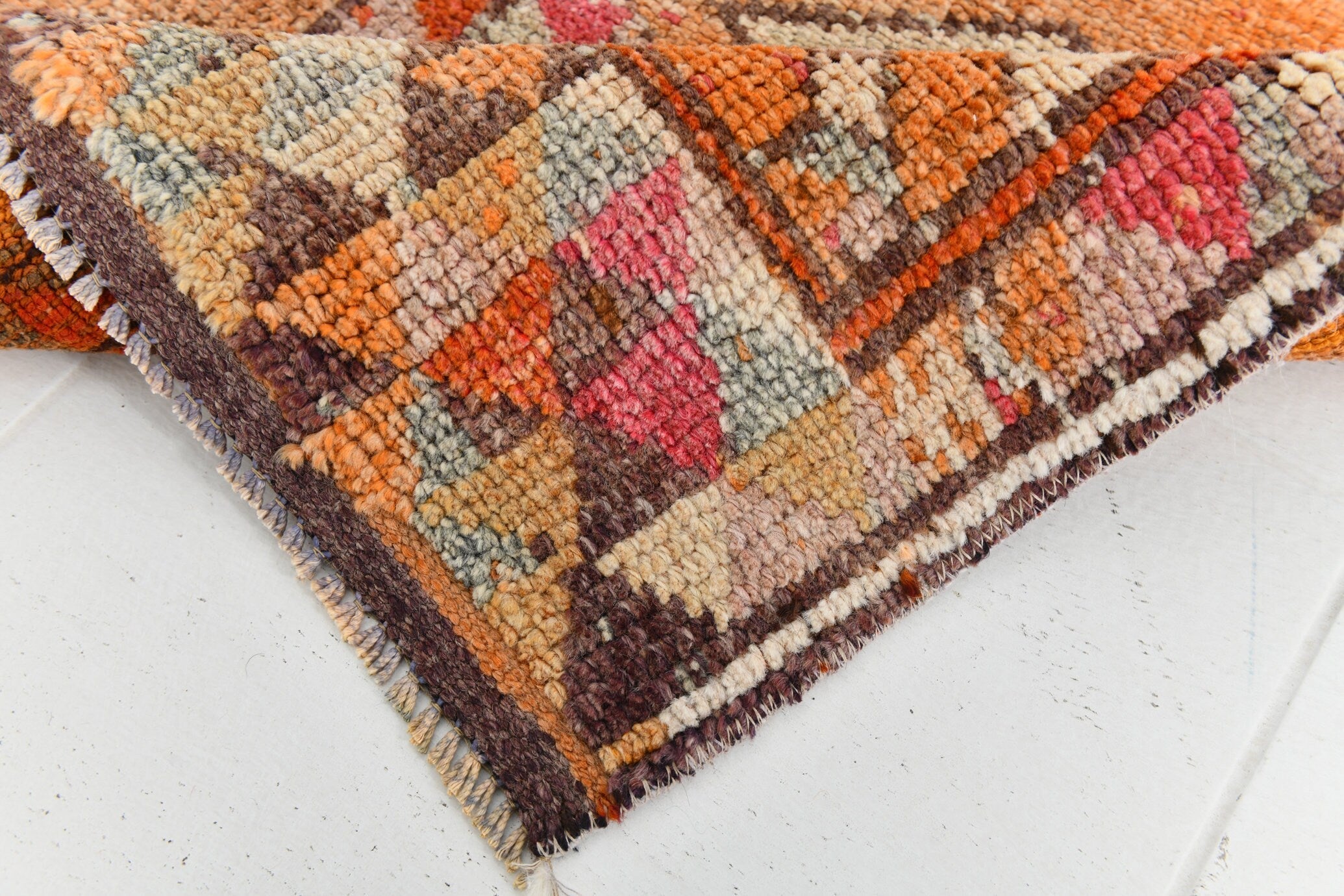 Vintage Herki Runner Rug 2’11’’ x 12’4’’ ft