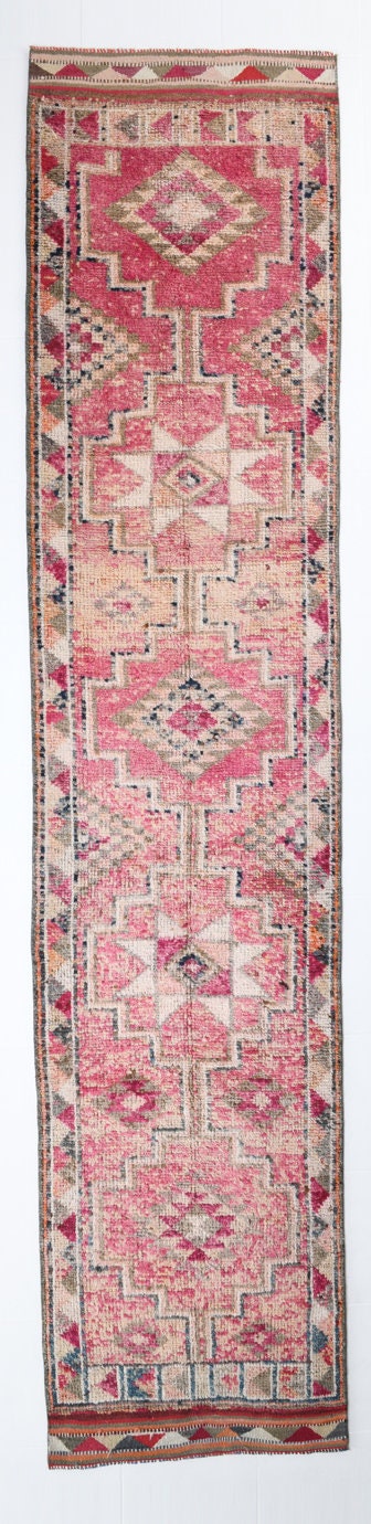 Vintage Herki Runner Rug 2’11’’ x 13’4’’ ft