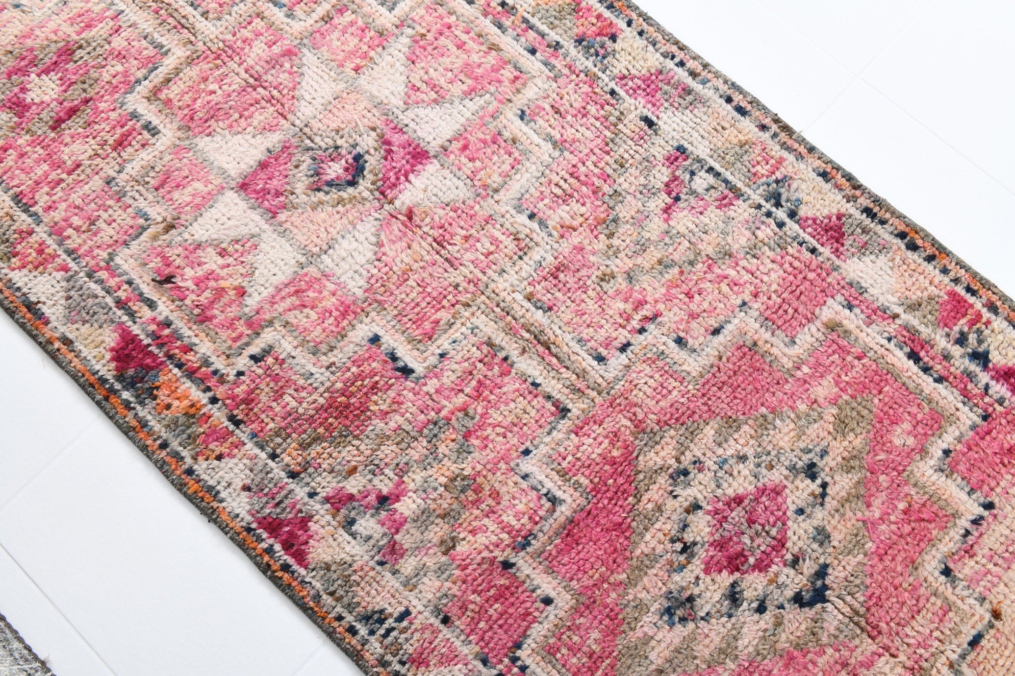 Vintage Herki Runner Rug 2’11’’ x 13’4’’ ft