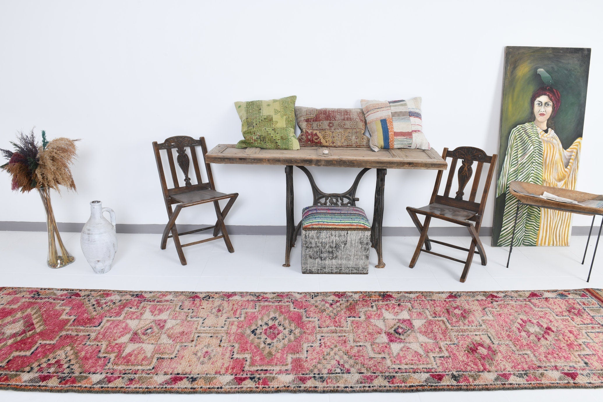 Vintage Herki Runner Rug 2’11’’ x 13’4’’ ft