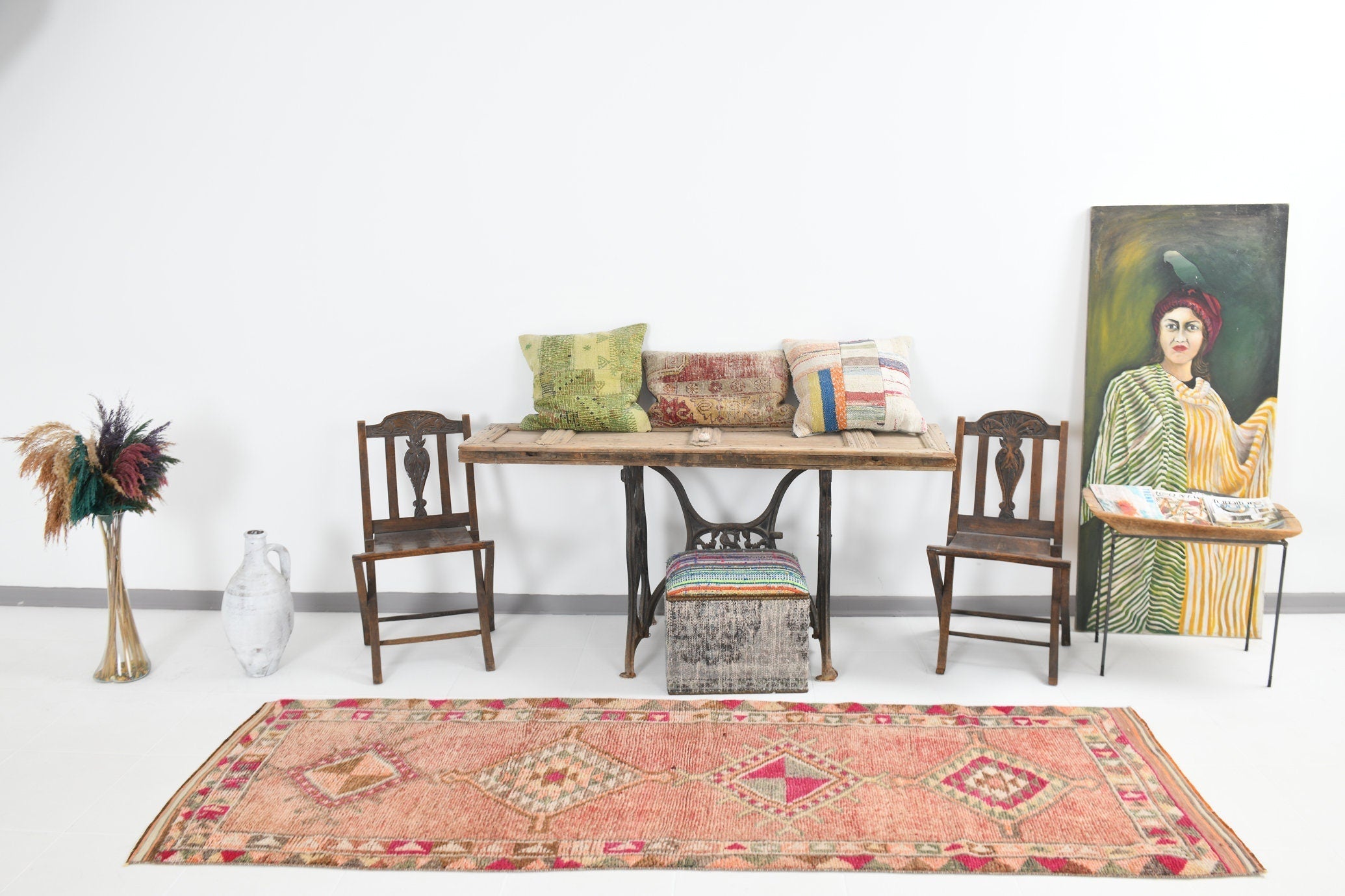 Vintage Herki Runner Rug 2’11’’ x 9’2’’ ft