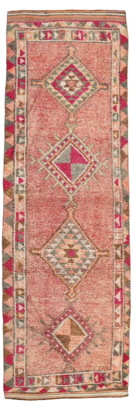 Vintage Herki Runner Rug 2’11’’ x 9’2’’ ft