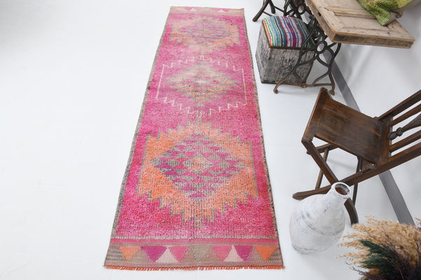 Vintage Herki Runner Rug 2'11" x 9'8" ft