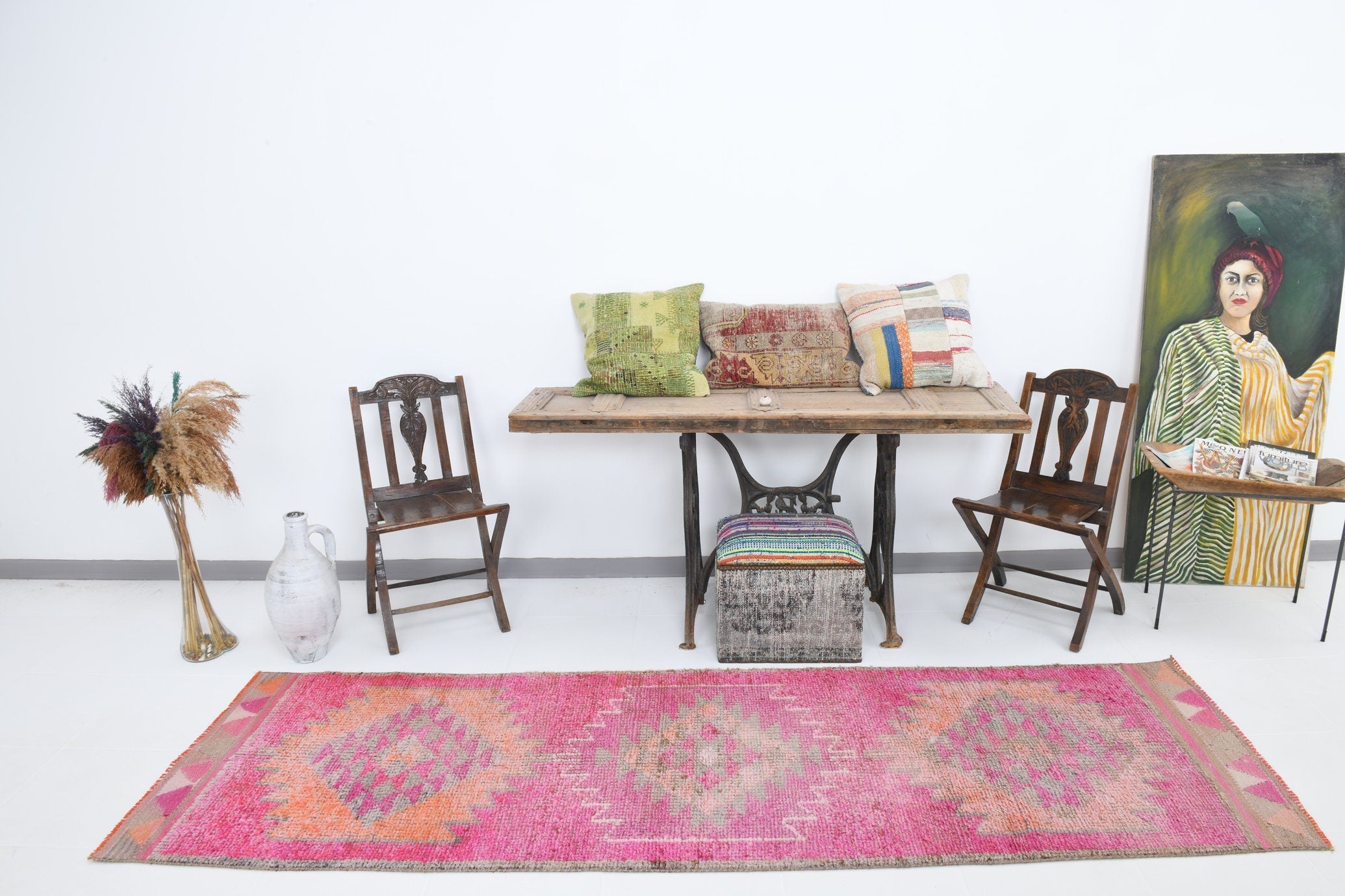 Vintage Herki Runner Rug 2'11" x 9'8" ft