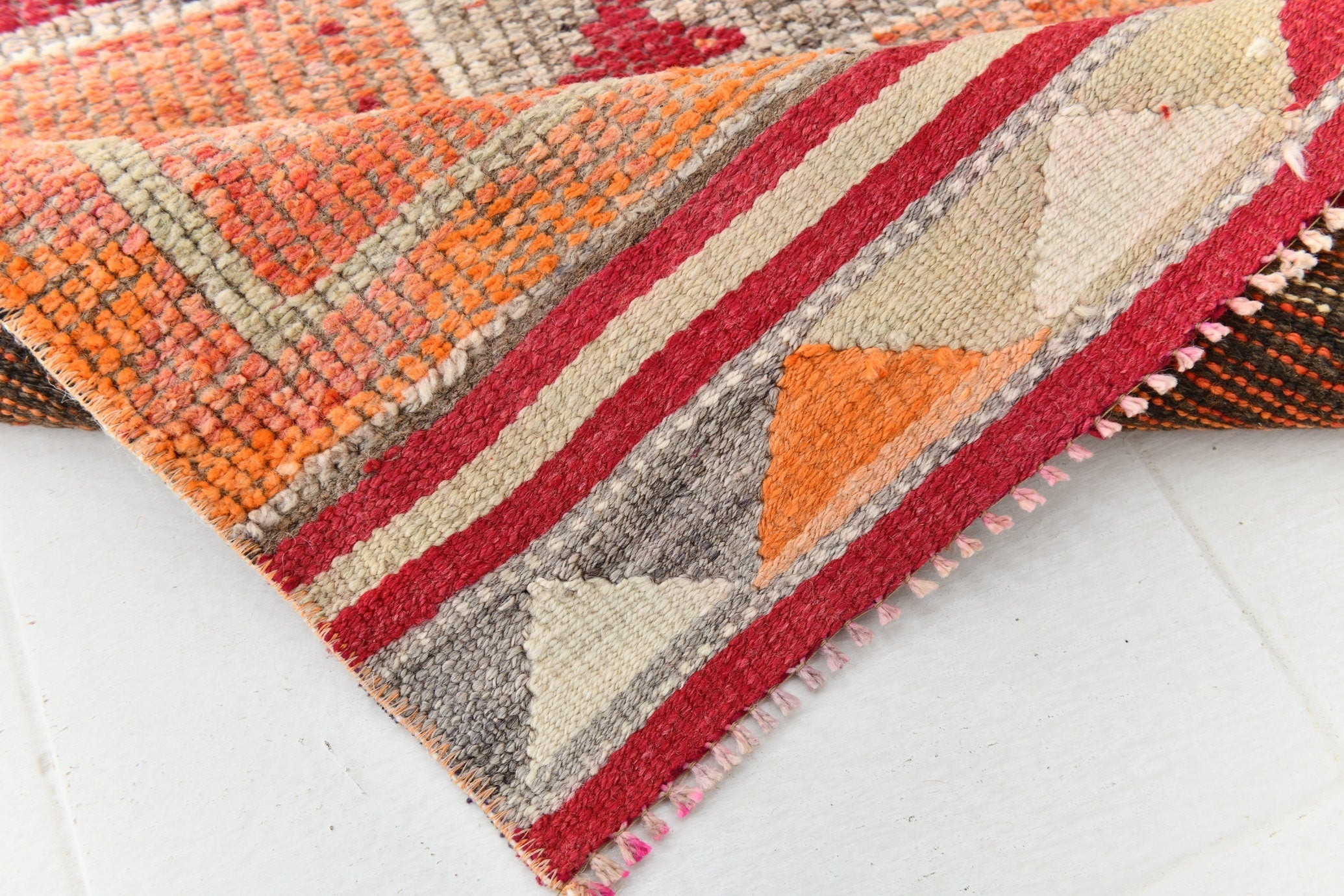 Vintage Herki Runner Rug 2’12’’ x 10’3’’ ft