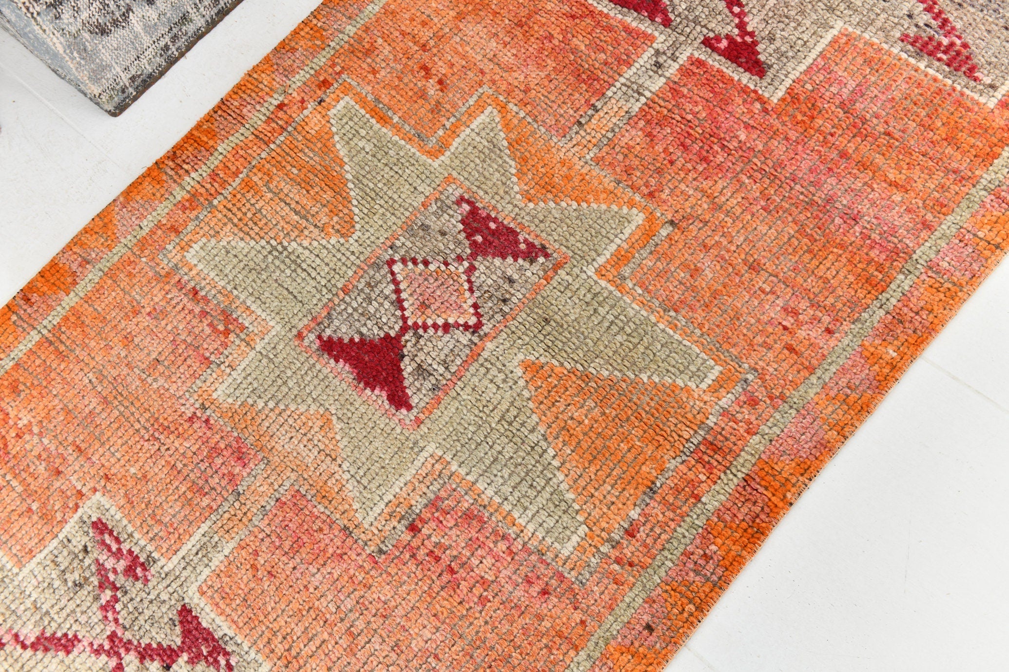 Vintage Herki Runner Rug 2’12’’ x 10’3’’ ft