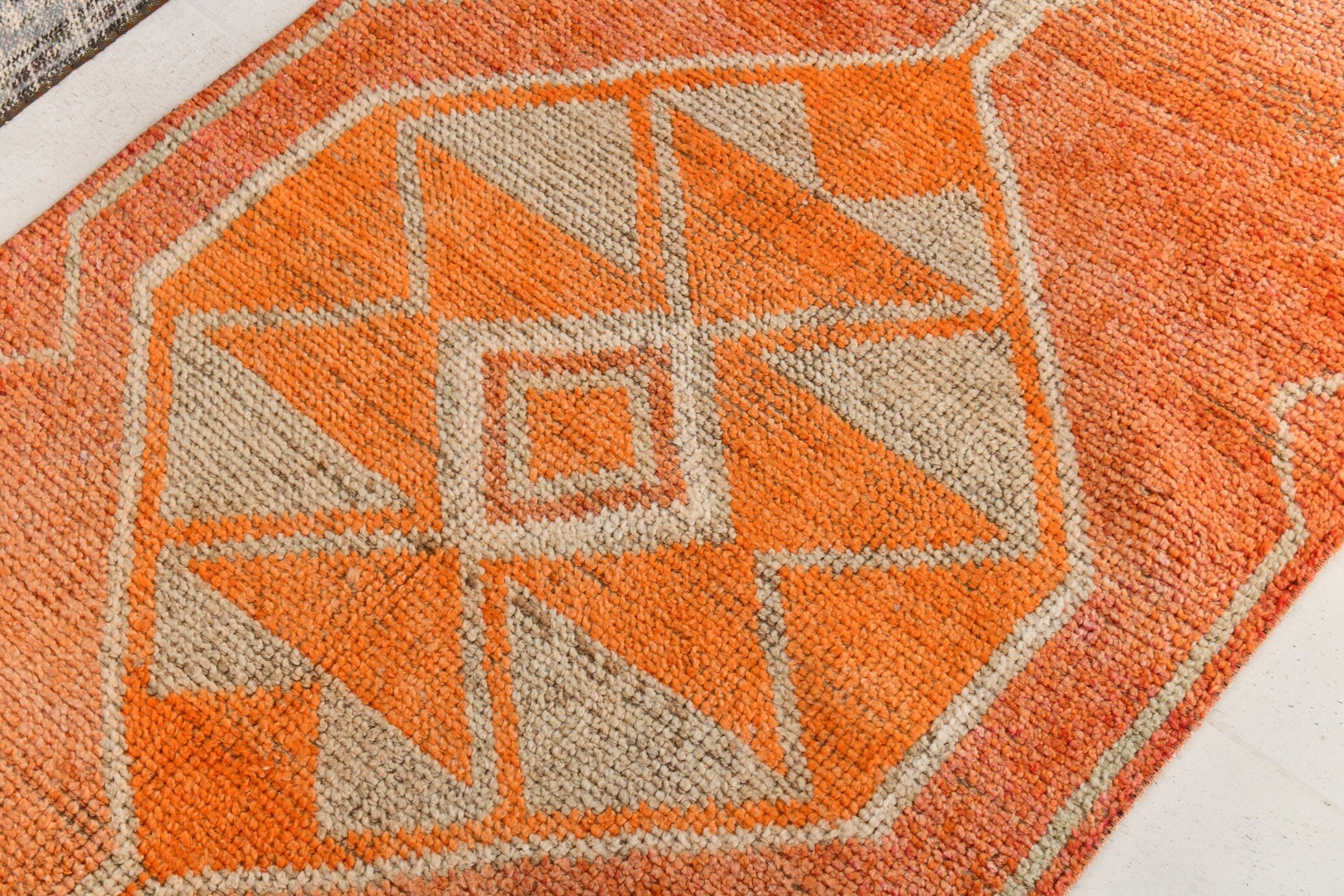 Vintage Herki Runner Rug 2'12" x 11'0" ft