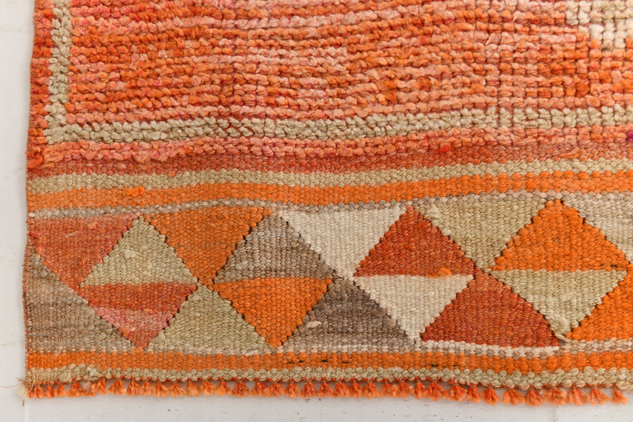 Vintage Herki Runner Rug 2'12" x 11'0" ft