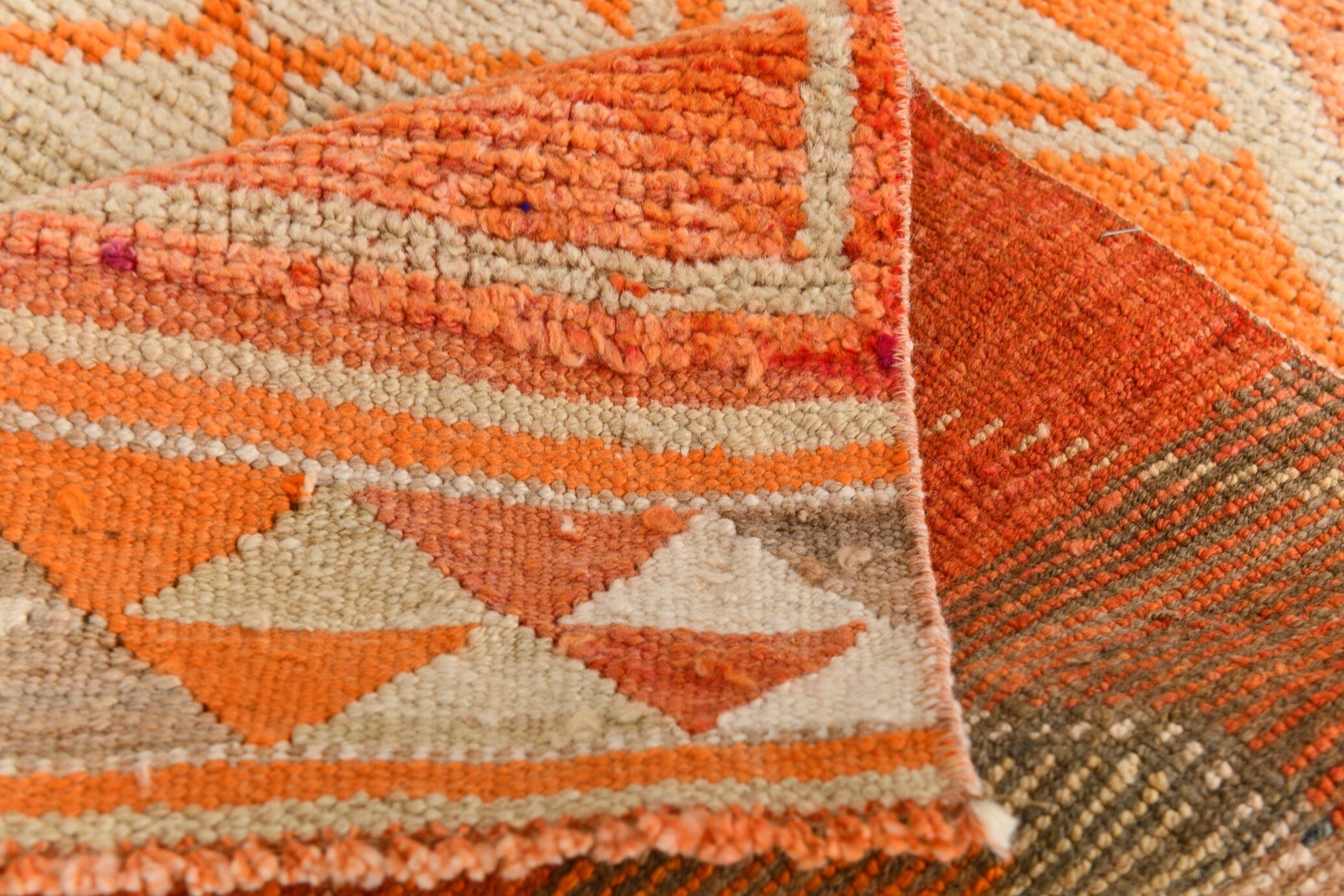 Vintage Herki Runner Rug 2'12" x 11'0" ft