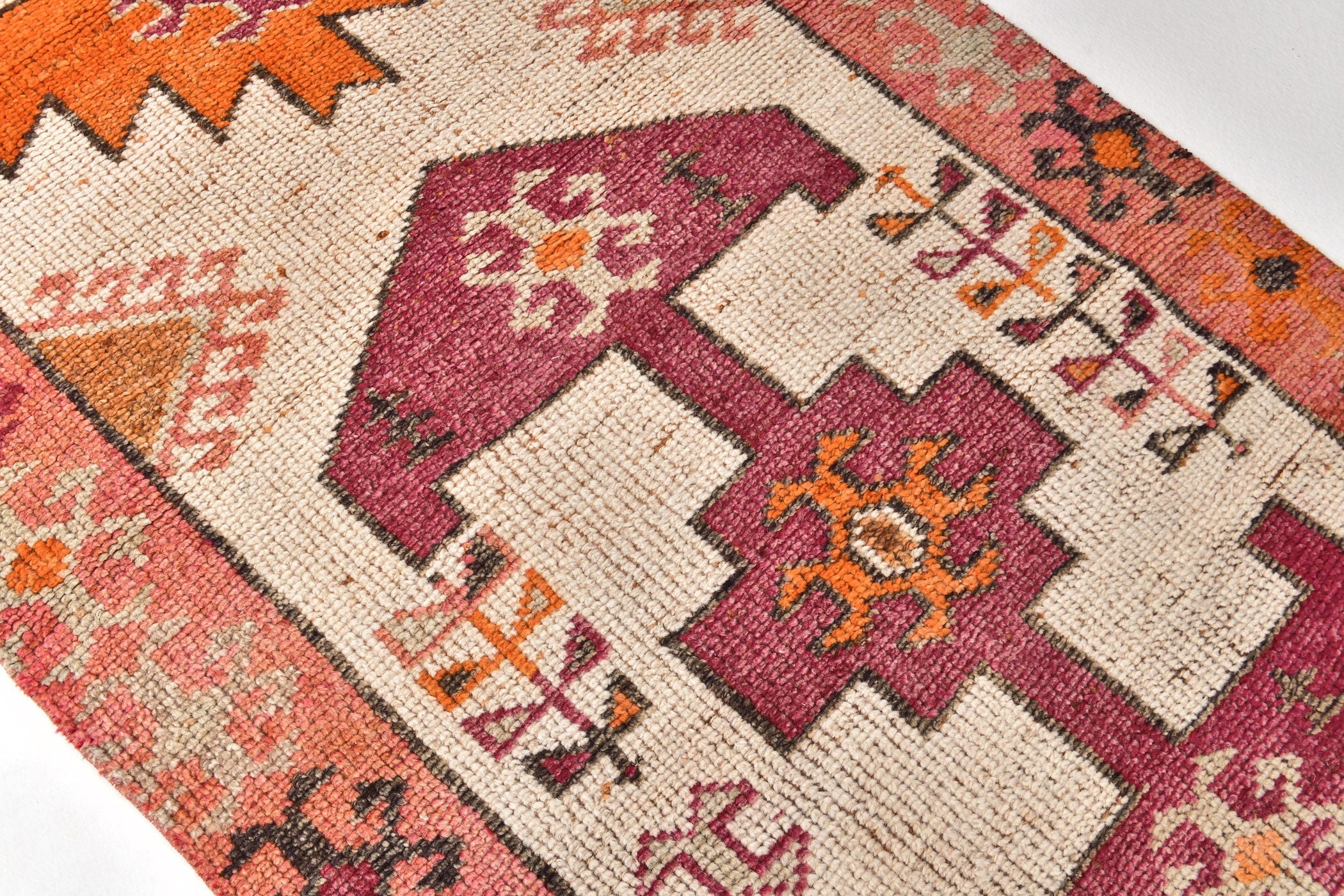 Vintage Herki Runner Rug 2’12’’ x 11’6’’ ft