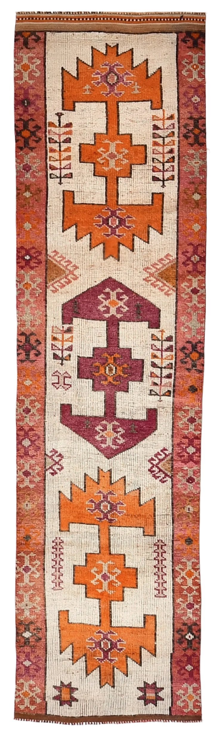 Vintage Herki Runner Rug 2’12’’ x 11’6’’ ft