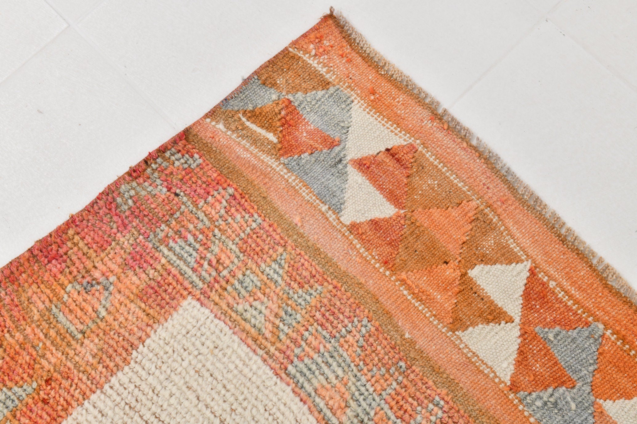 Vintage Herki Runner Rug 2’12’’ x 12’2’’ ft