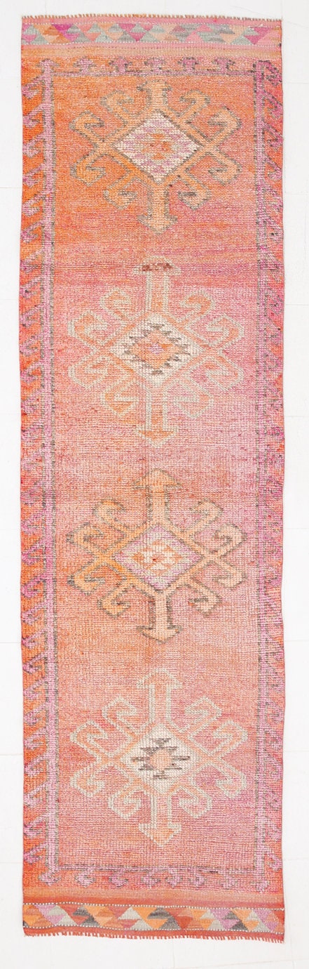 Vintage Herki Runner Rug 2’12’’ x 9’11’’ ft