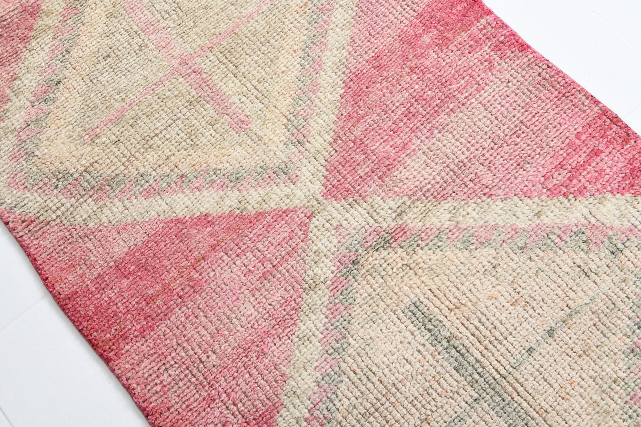 Vintage Herki Runner Rug 2'12" x 9'12" ft