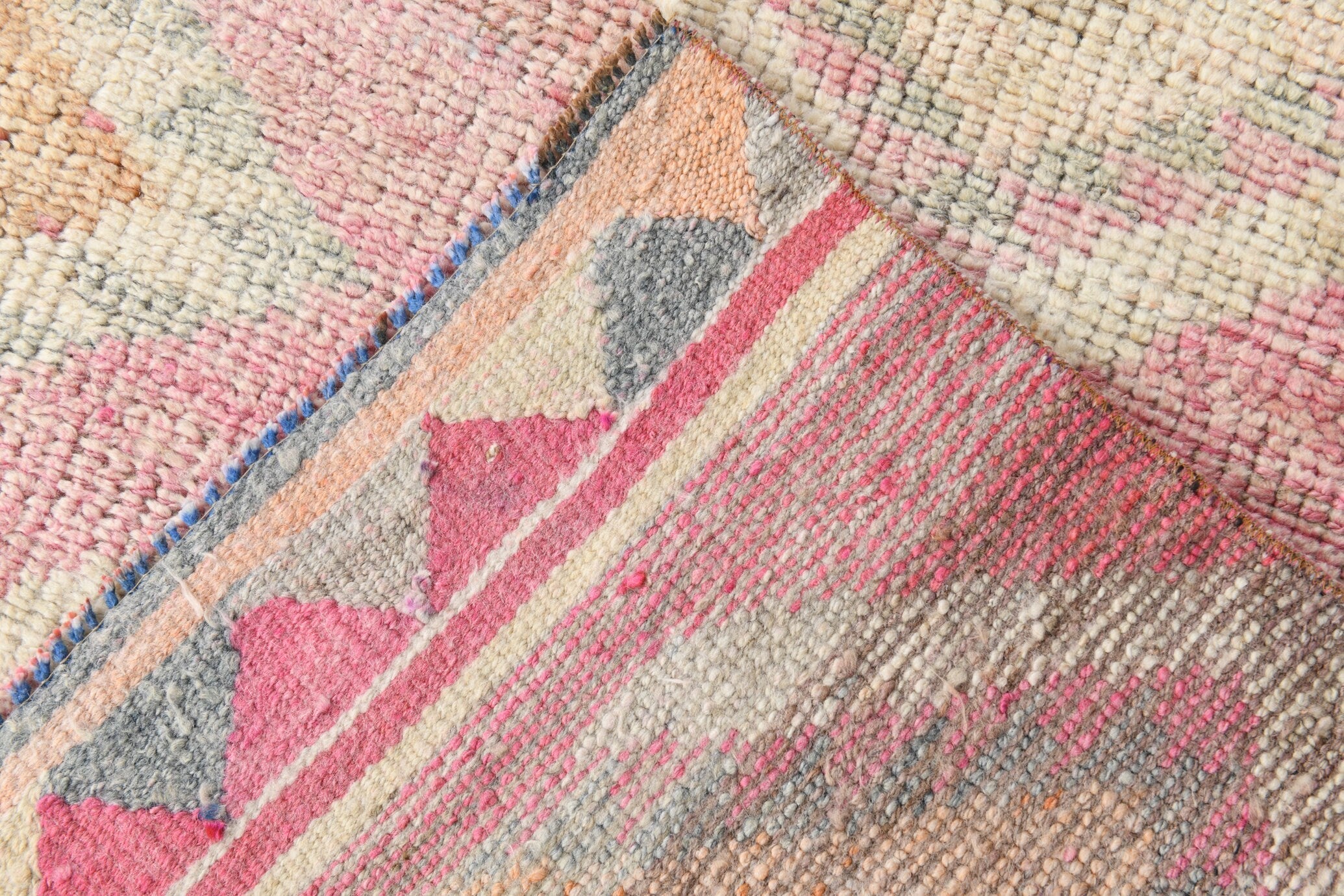 Vintage Herki Runner Rug 2'12" x 9'12" ft