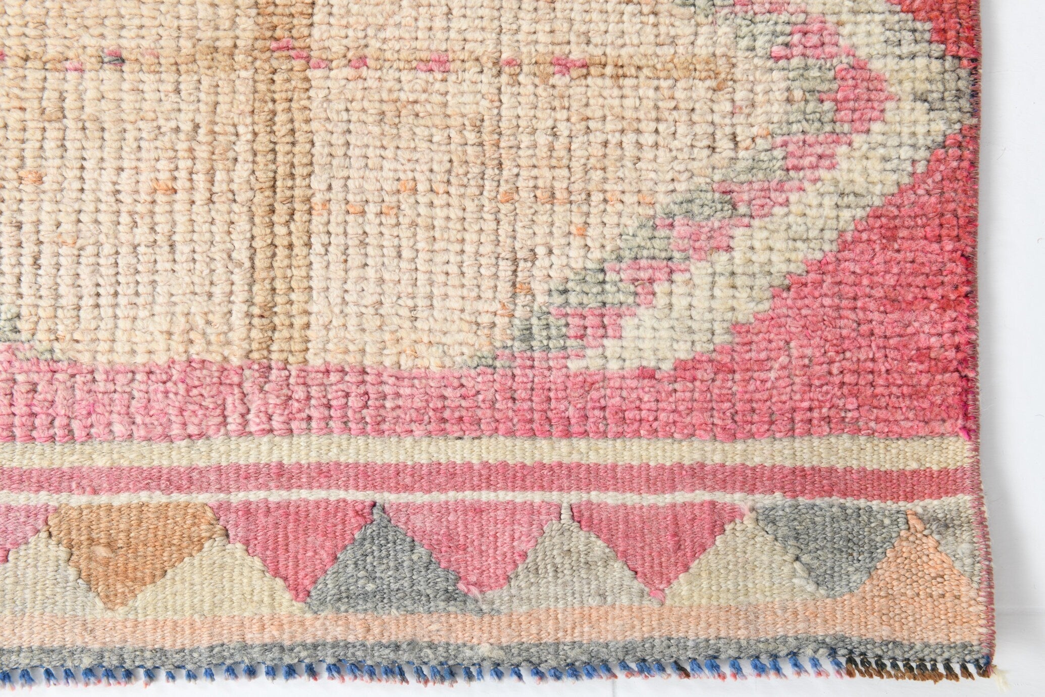Vintage Herki Runner Rug 2'12" x 9'12" ft