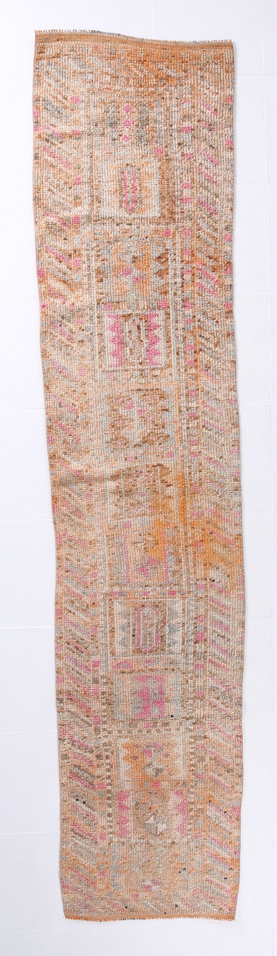 Vintage Herki Runner Rug 2’5’’ x 10’10’’ ft