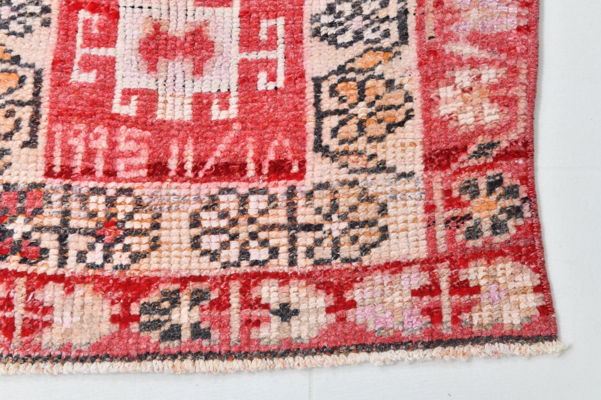 Vintage Herki Runner Rug 2'5" x 11'7" ft