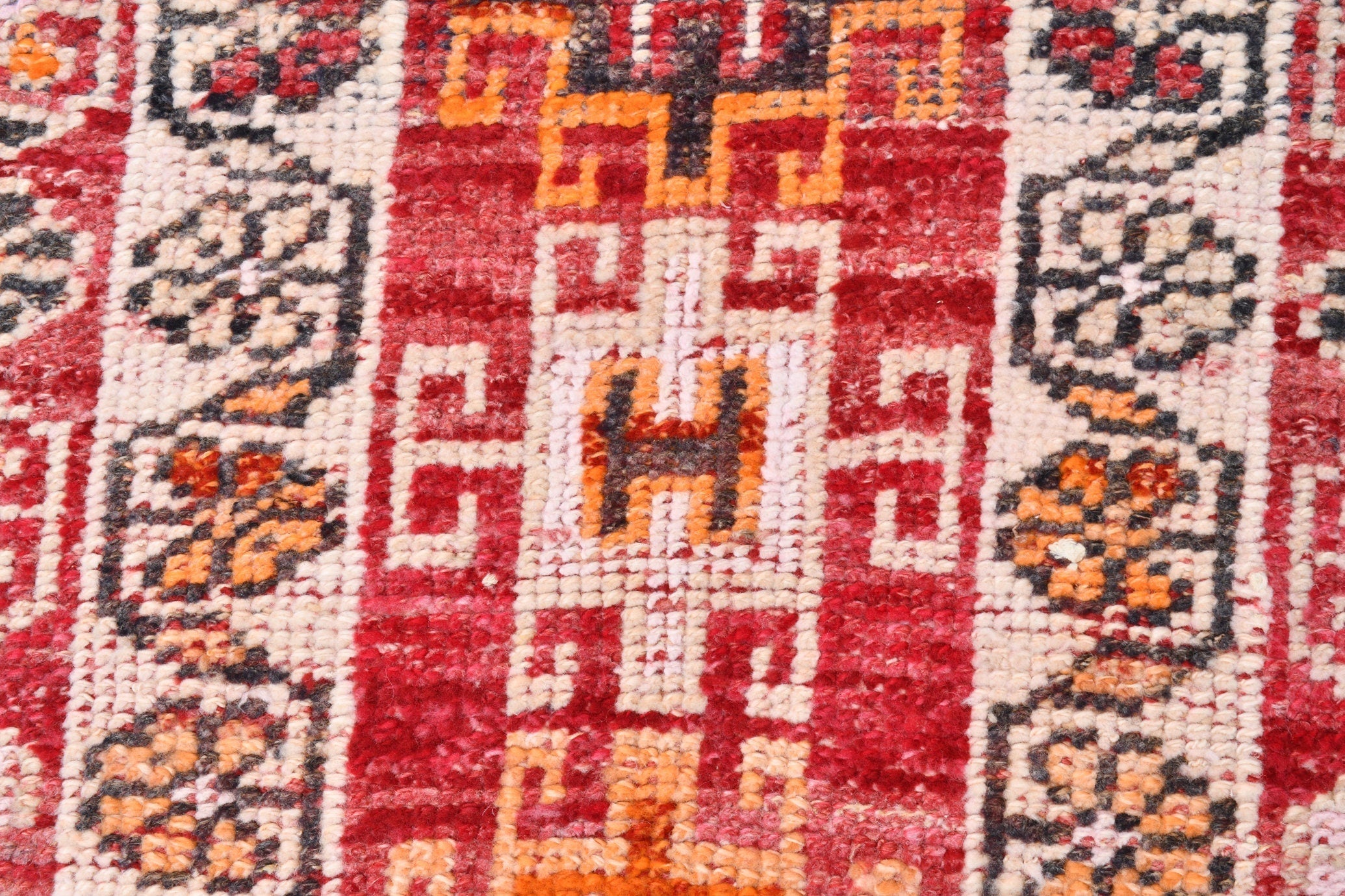 Vintage Herki Runner Rug 2'5" x 11'7" ft