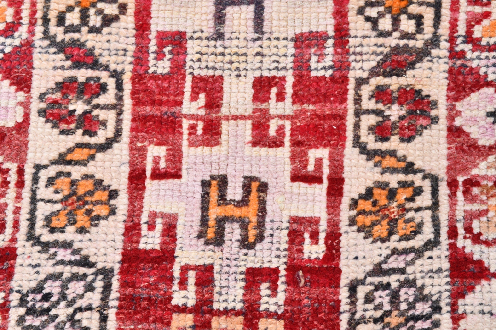 Vintage Herki Runner Rug 2'5" x 11'7" ft