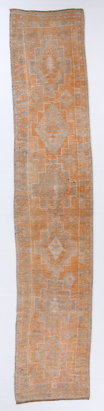 Vintage Herki Runner Rug 2'6" x 12'5" ft