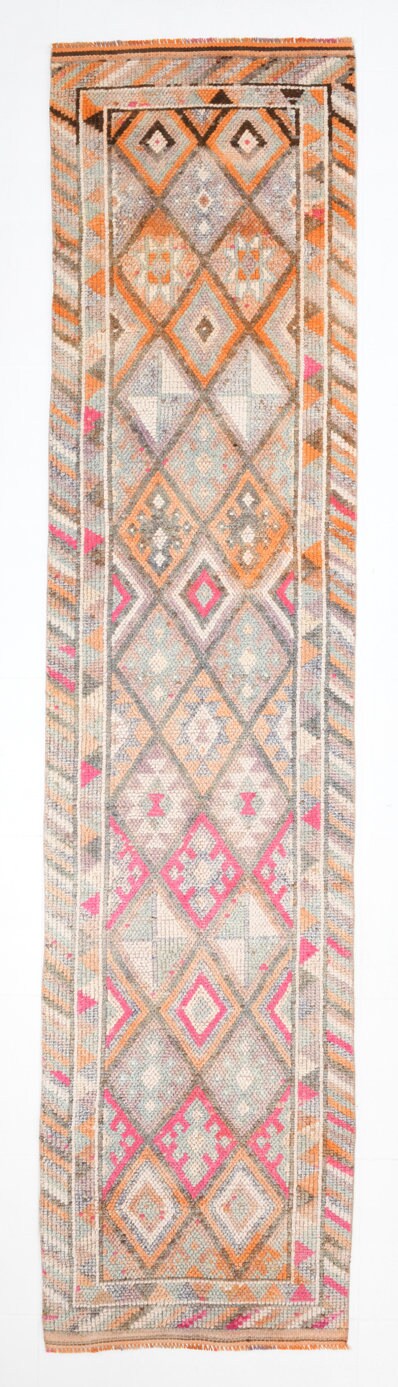 Vintage Herki Runner Rug 2’7’’ x 11’0’’ ft