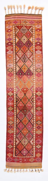 Vintage Herki Runner Rug 2'7" x 11'2" ft