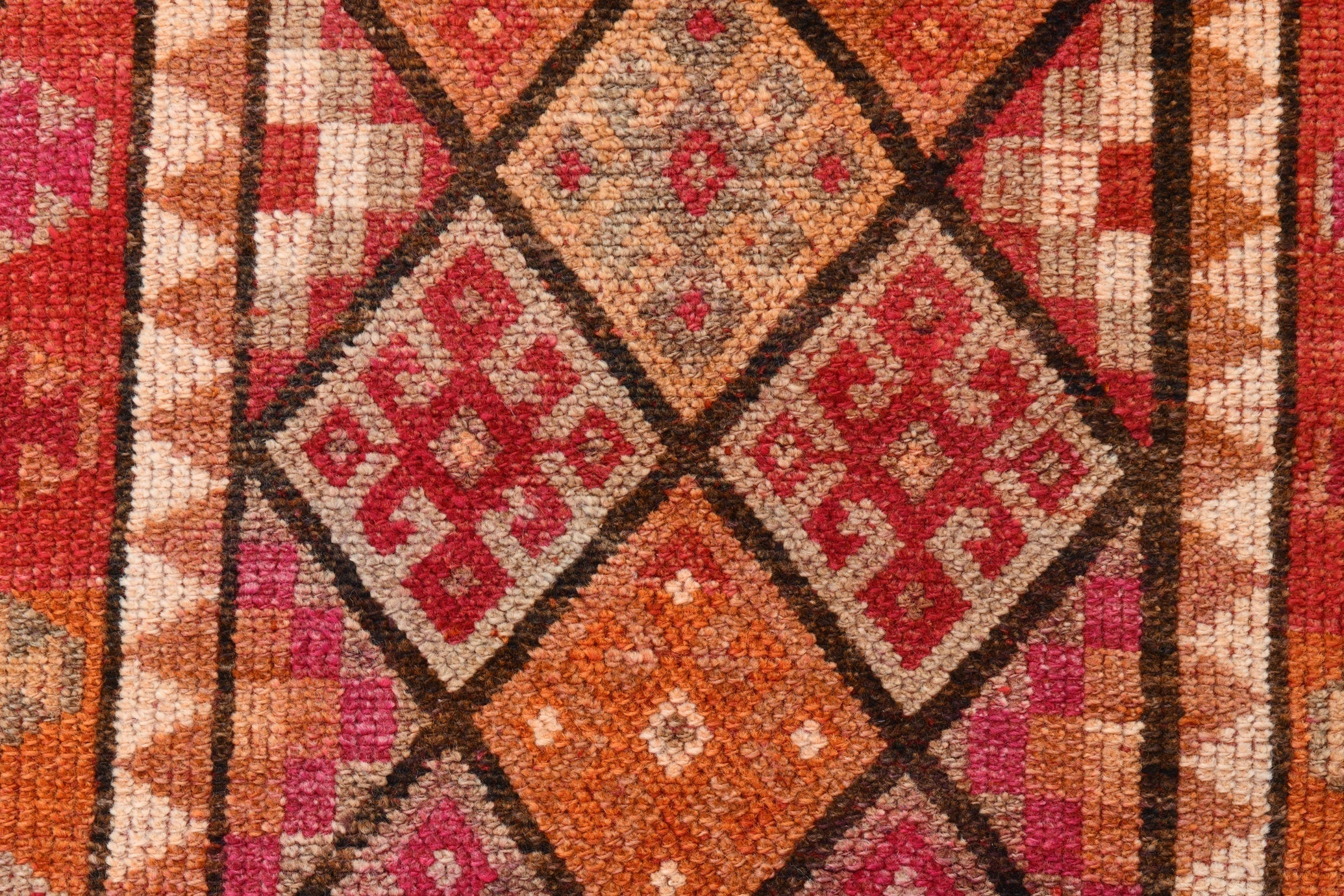 Vintage Herki Runner Rug 2'7" x 11'2" ft