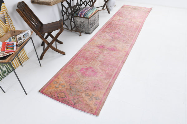 Vintage Herki Runner Rug 2'7" x 11'9" ft