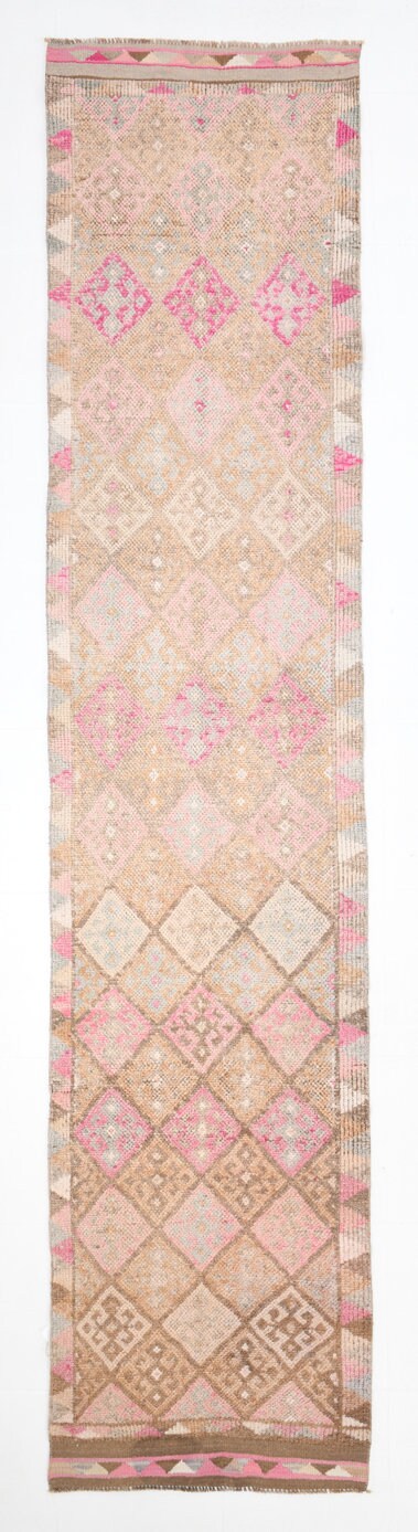Vintage Herki Runner Rug 2'7" x 11'9" ft