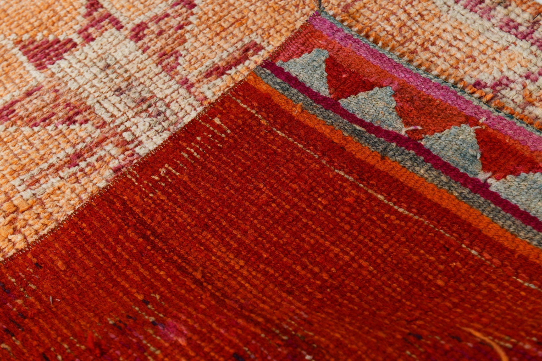 Vintage Herki Runner Rug 2’7’’ x 12’2’’ ft