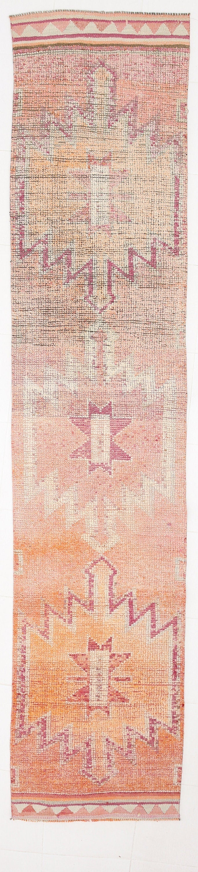 Vintage Herki Runner Rug 2’7’’ x 12’2’’ ft