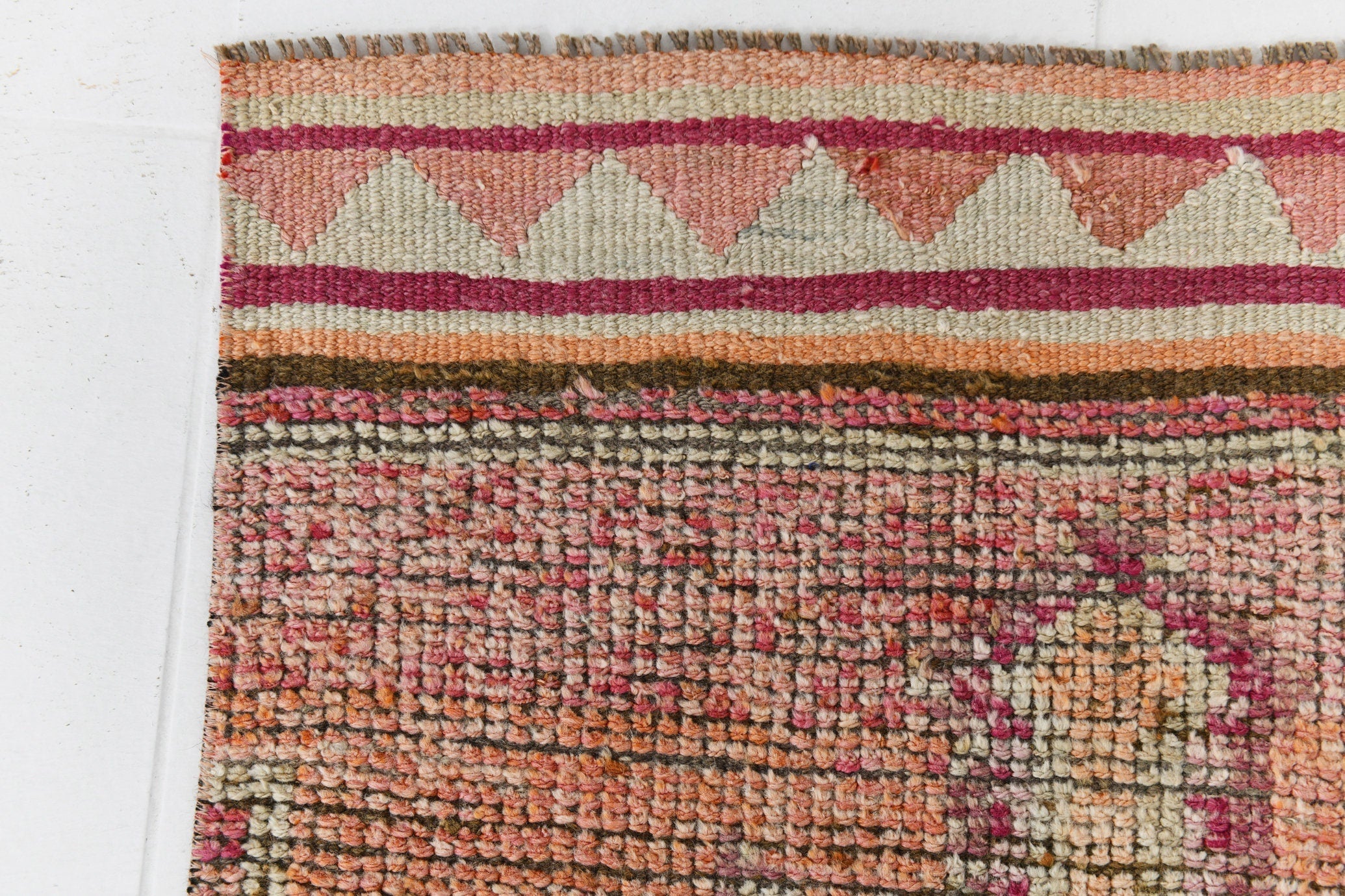 Vintage Herki Runner Rug 2’7’’ x 12’2’’ ft
