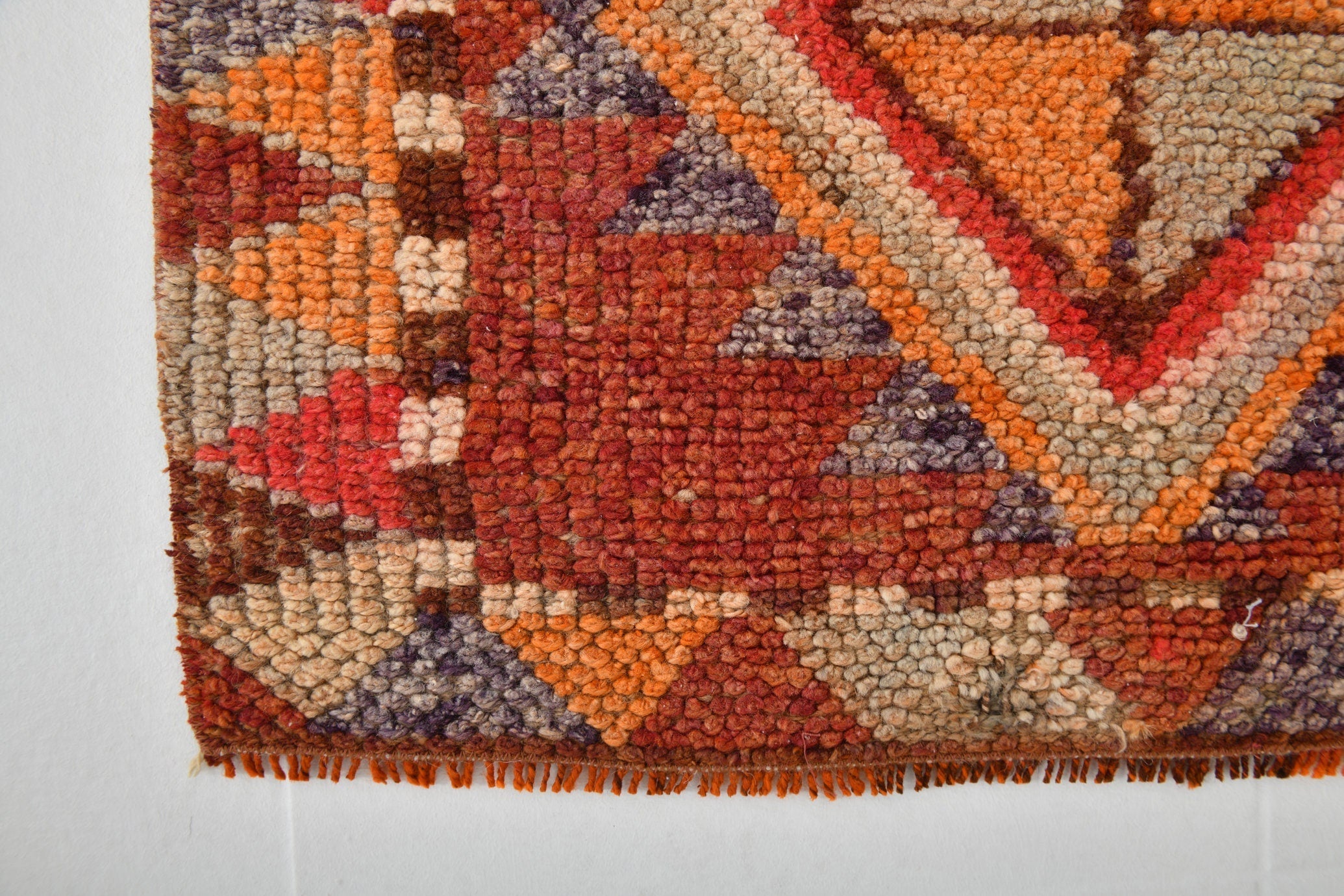 Vintage Herki Runner Rug 2'7" x 12'5" ft