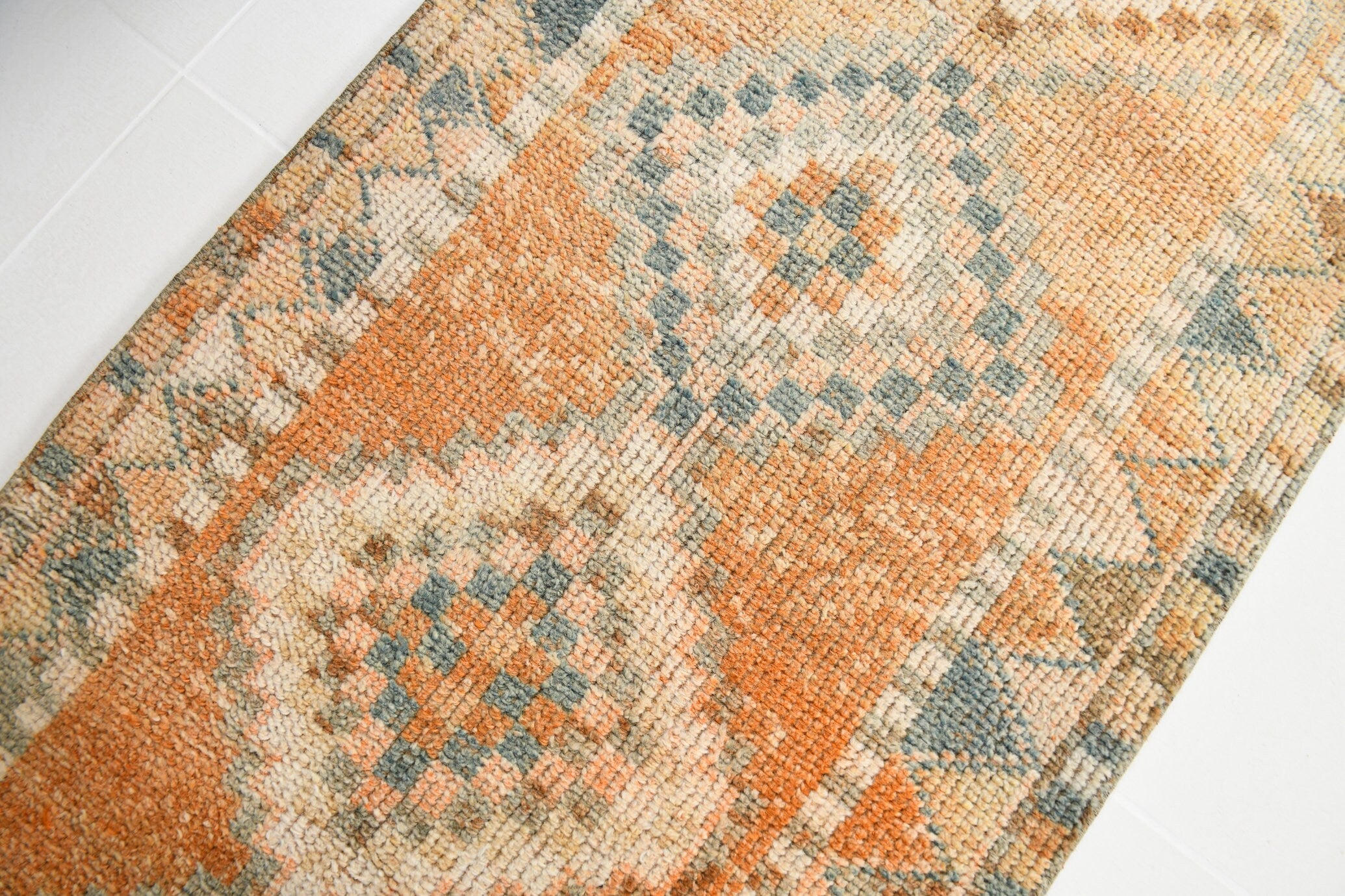 Vintage Herki Runner Rug 2’7’’ x 13’5’’ ft