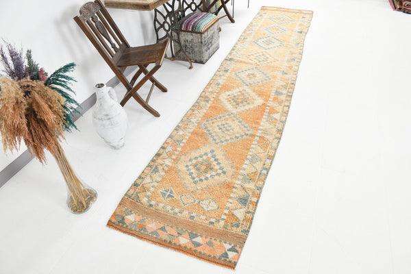 Vintage Herki Runner Rug 2’7’’ x 13’5’’ ft