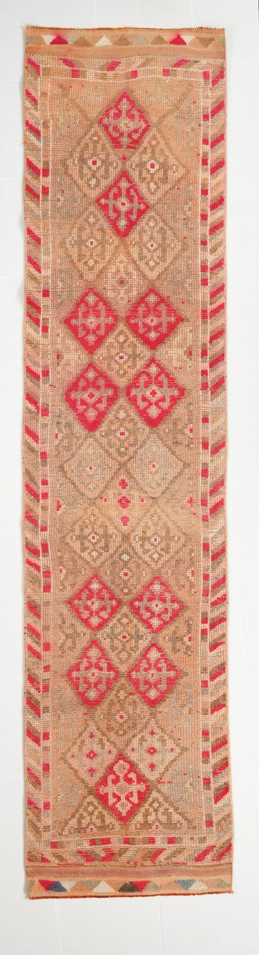 Vintage Herki Runner Rug 2’8’’ x 11’7’’ ft
