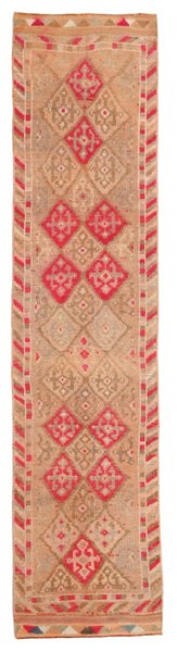 Vintage Herki Runner Rug 2’8’’ x 11’7’’ ft