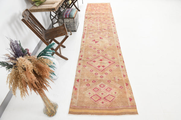 Vintage Herki Runner Rug 2’8’’ x 12’12’’ ft