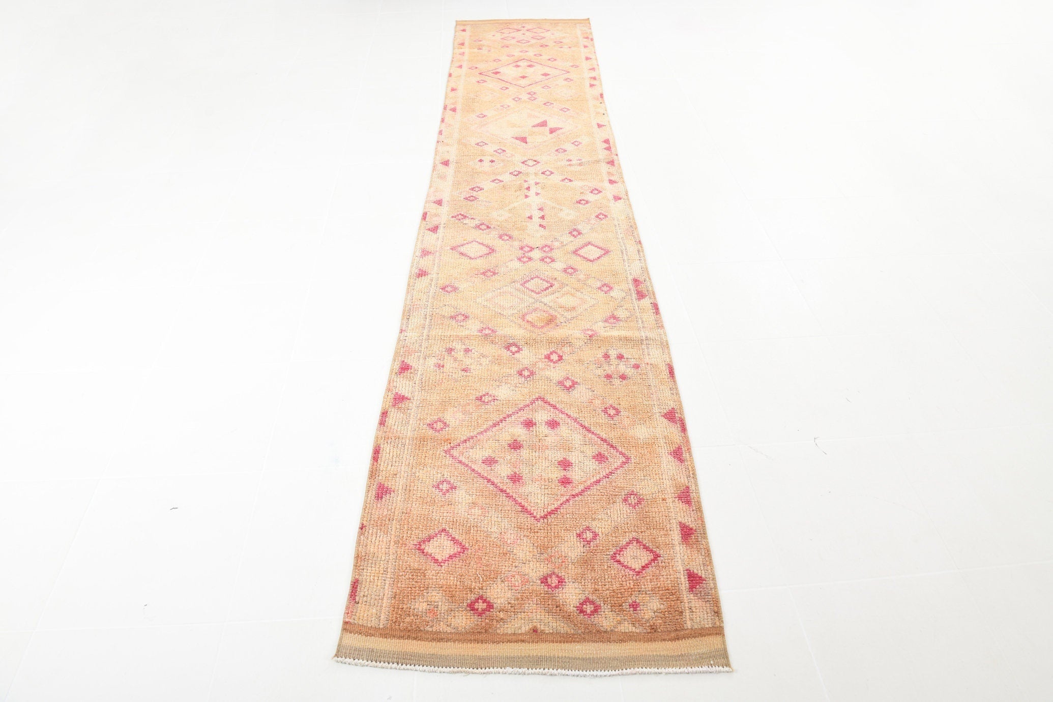 Vintage Herki Runner Rug 2’8’’ x 12’12’’ ft