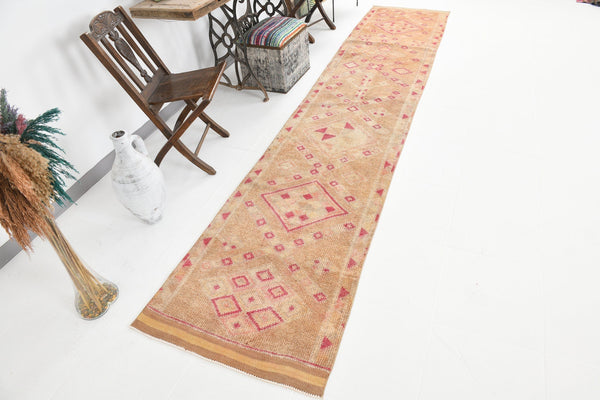 Vintage Herki Runner Rug 2’8’’ x 12’12’’ ft